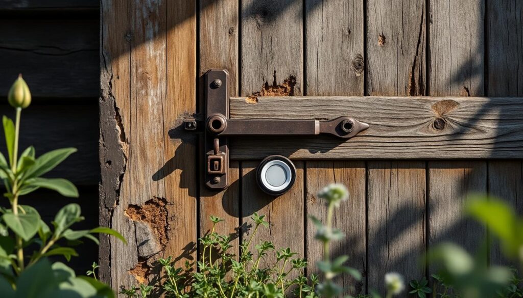 Comment sécuriser une porte cassée de cabanon avec une alarme