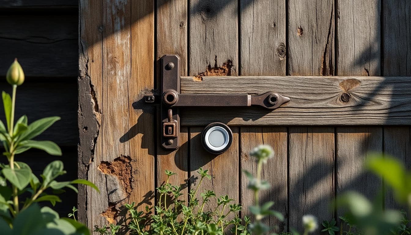 Comment sécuriser une porte cassée de cabanon avec une alarme