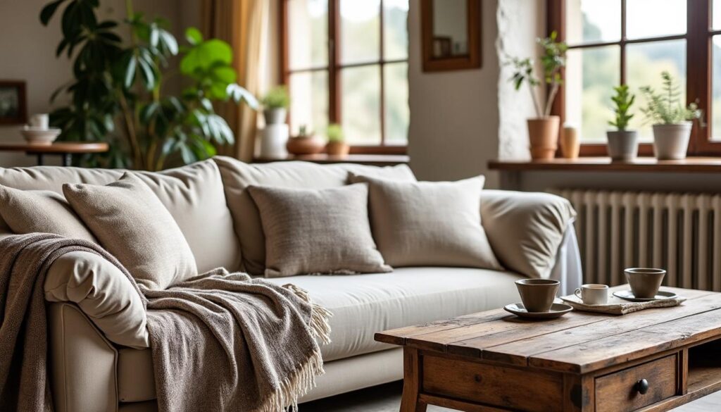 Astuces pour agencer plaid et coussins textiles dans votre salon