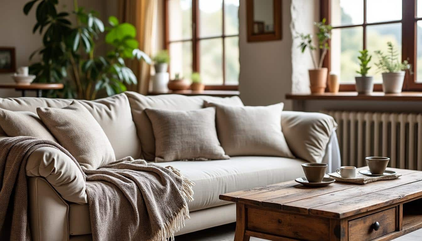 Astuces pour agencer plaid et coussins textiles dans votre salon