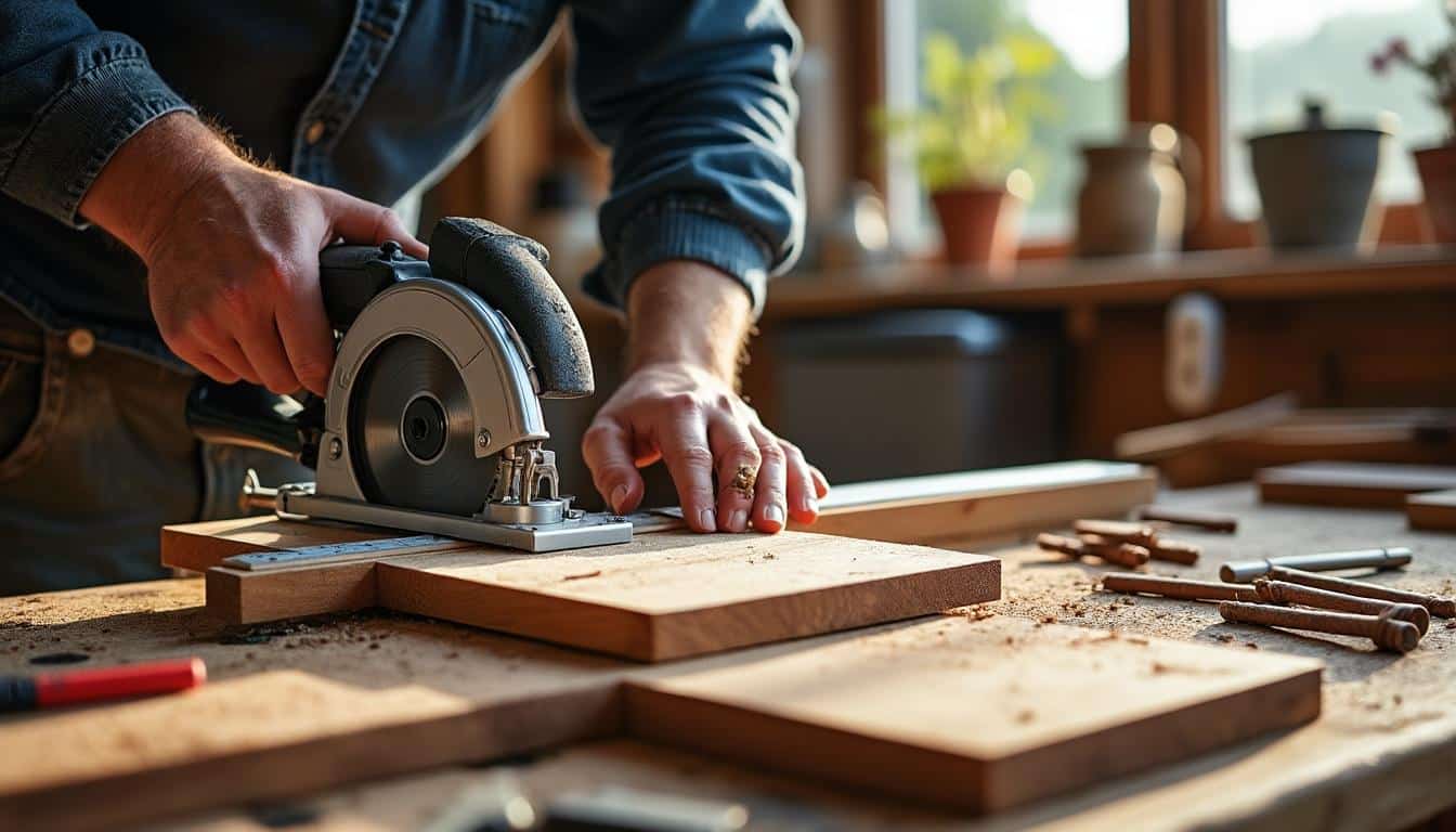 Illustration: Les bénéfices concrets d’utiliser un guide avec votre scie circulaire