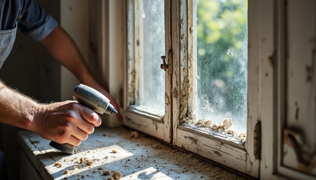 Étapes pour rénover vos vieilles fenêtres de maison avec une ponceuse