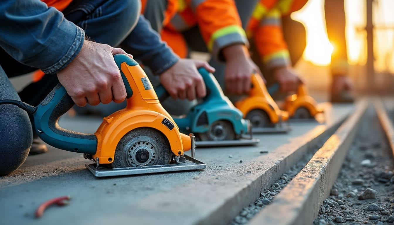 Illustration: Choisir entre les types de scies de sol selon le chantier et la puissance nécessaire