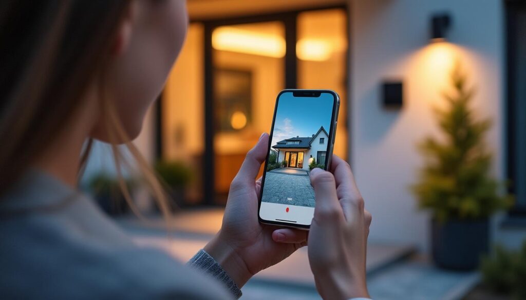 Contrôler la vidéosurveillance intrusion de sa maison via une application smartphone