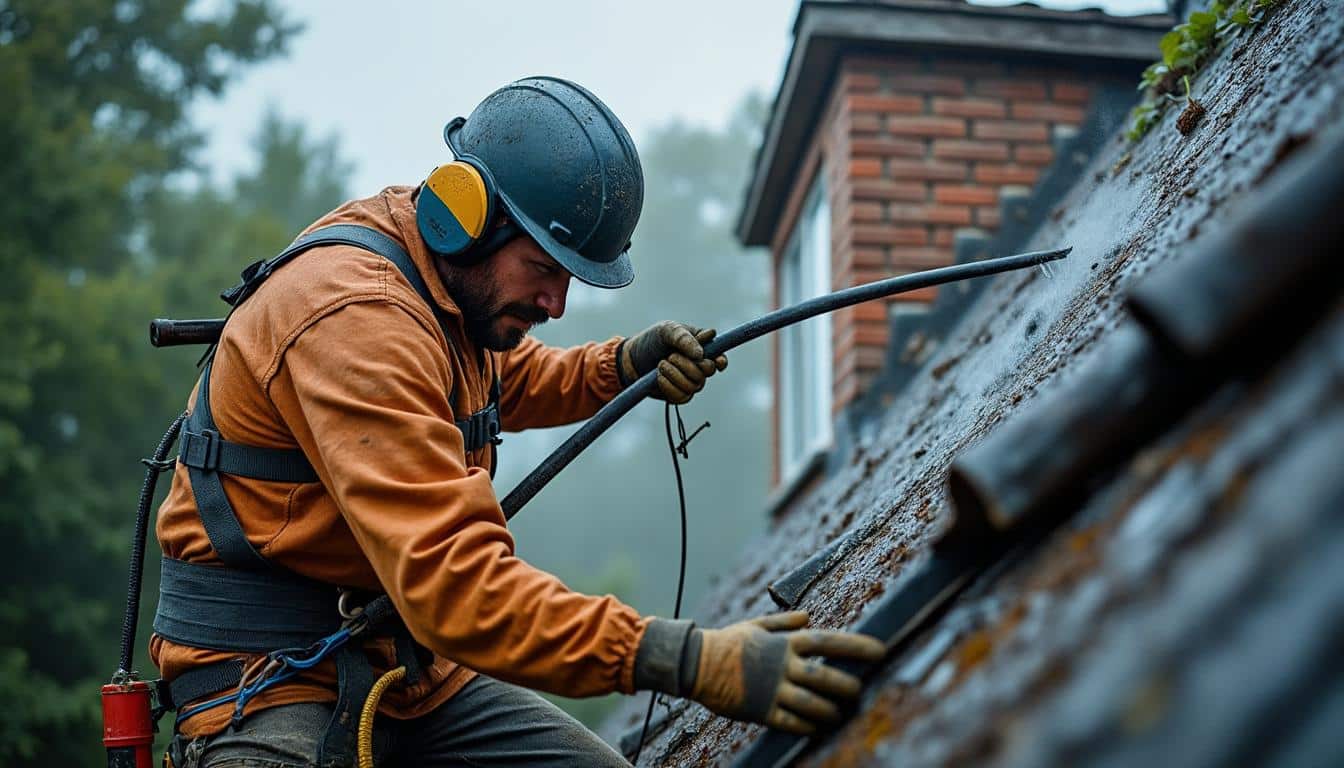 Lance télescopique de pulvérisateur toiture 6m : sécurité et efficacité