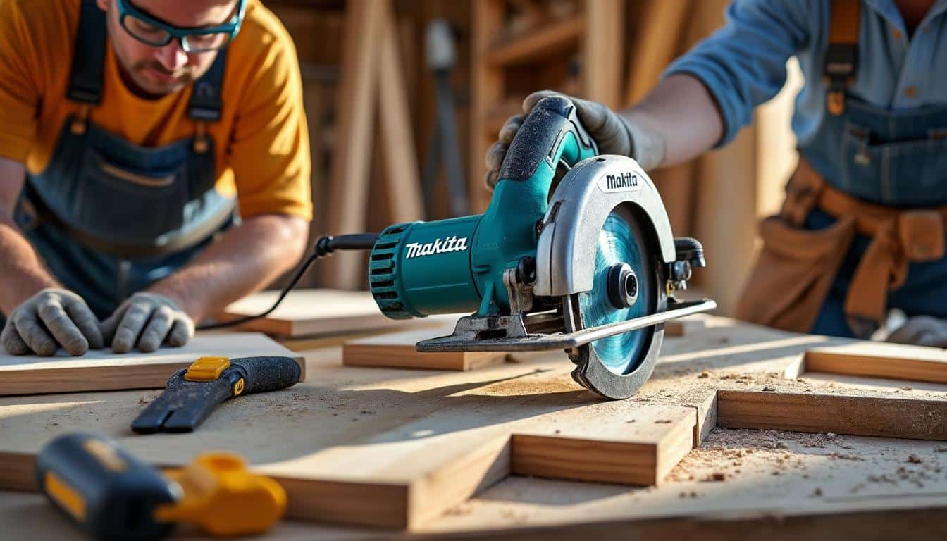 Illustration: Comment la scie à onglet radial Makita s’impose sur le chantier professionnel et amateur