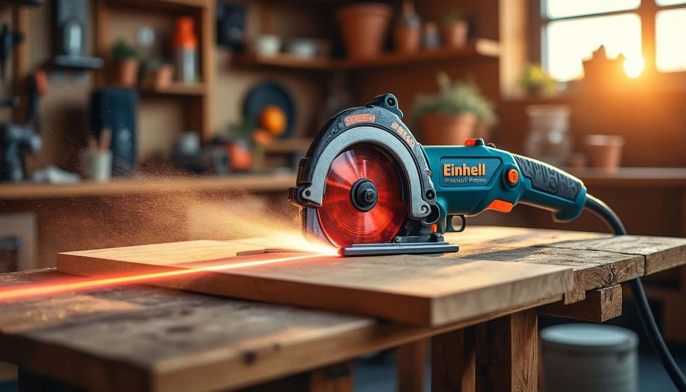 Illustration: Quels sont les aspects techniques essentiels des scies à onglet radiales Einhell ?