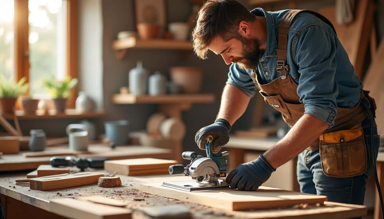 Illustration: Pourquoi choisir un support adapté pour votre scie à onglet Parkside ?