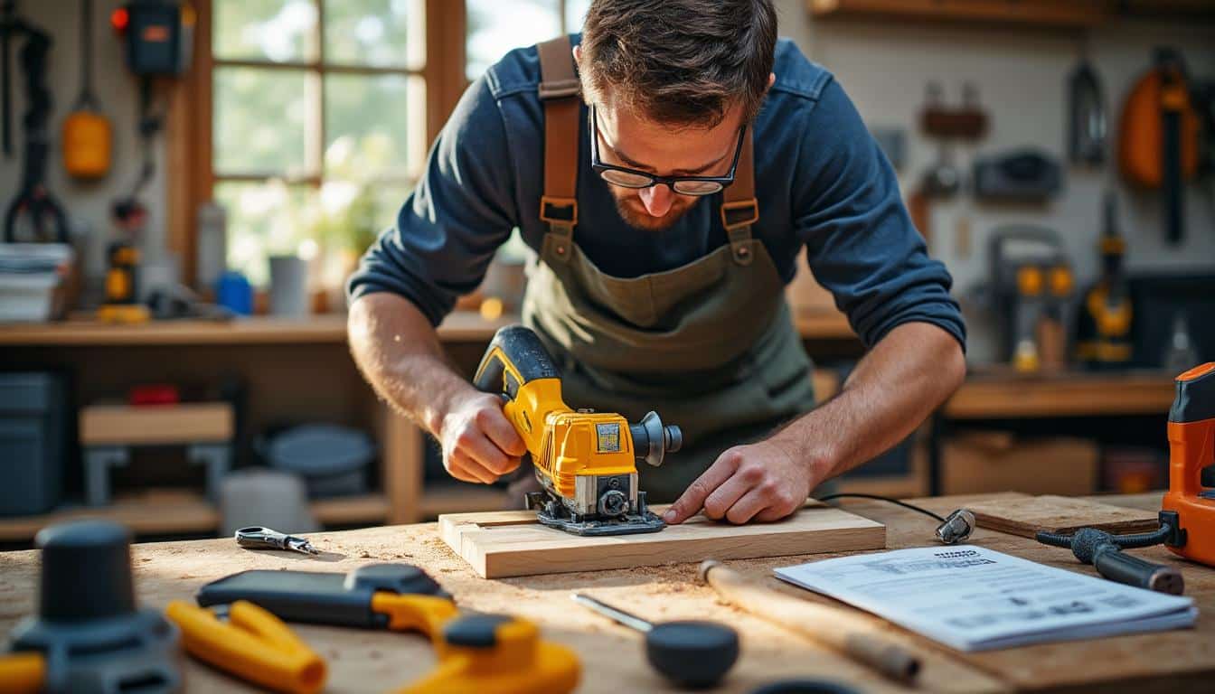 Illustration: Comment bien installer et régler votre support de scie à onglet Parkside ?