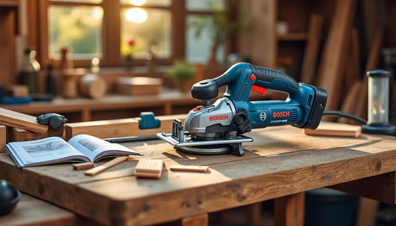 Illustration: Découvrir la scie circulaire Bosch PKS 55 A : caractéristiques et composants essentiels