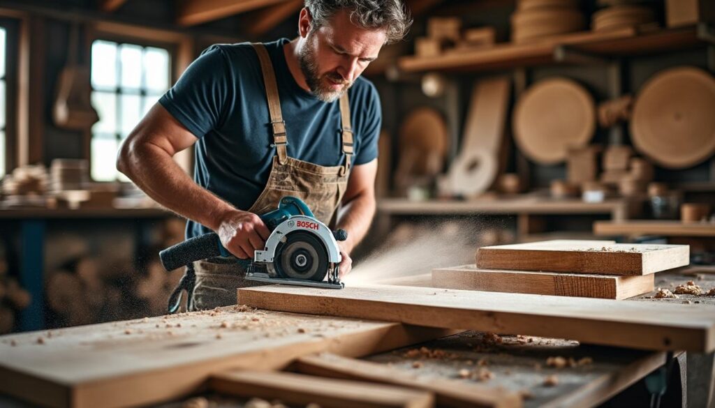 La scie circulaire PKS 55 A Bosch : puissance et précision pour vos découpes