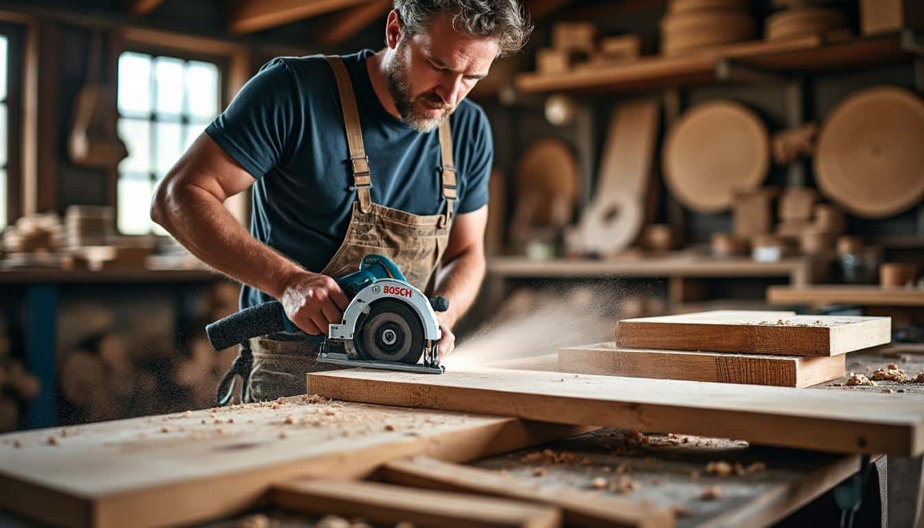 La scie circulaire PKS 55 A Bosch : puissance et précision pour vos découpes