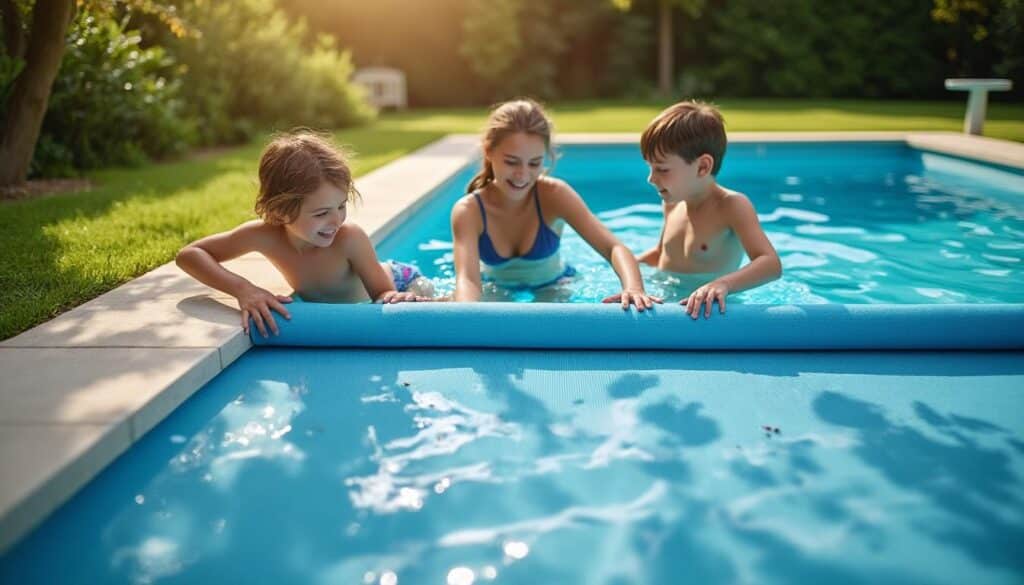 Tapis de sol piscine épais : Confort et protection assurés
