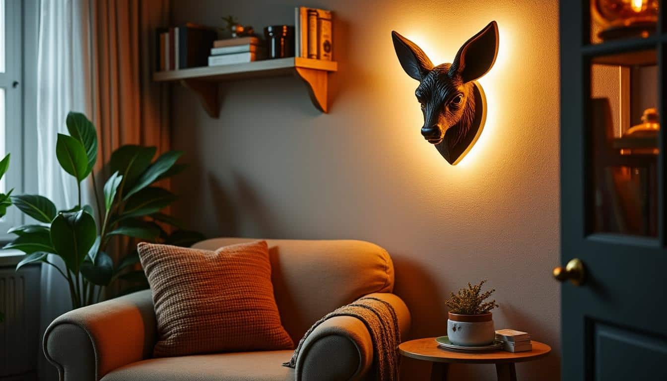 Applique murale aux animaux : décoration originale et lumineuse