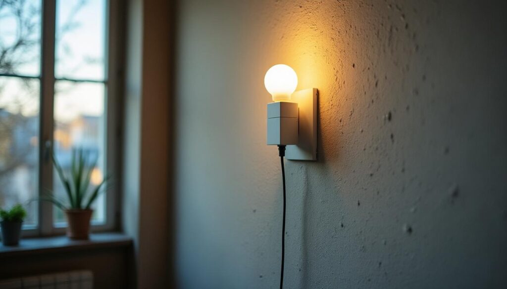 Applique murale à pile : éclairage autonome pratique et design