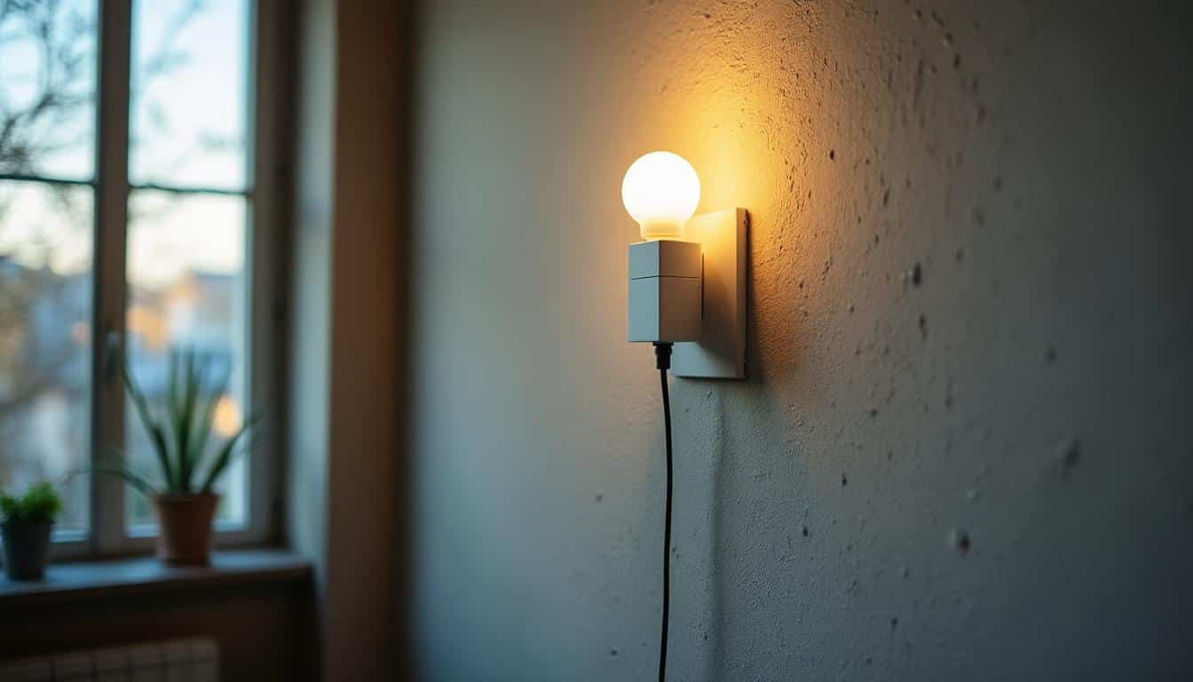 Applique murale à pile : éclairage autonome pratique et design