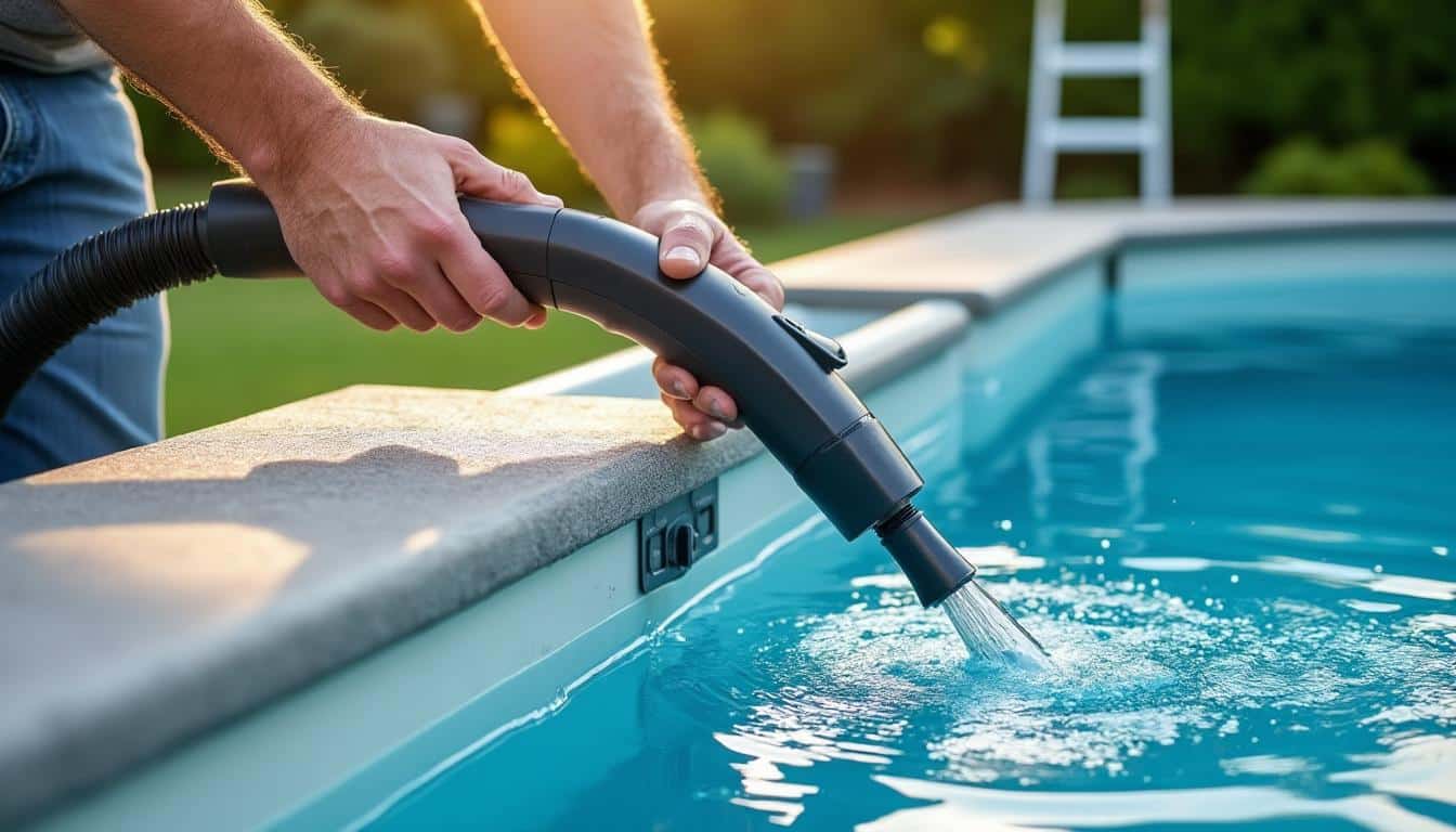 Illustration: Comprendre le rôle et les avantages du balai aspirateur pour piscine hors sol