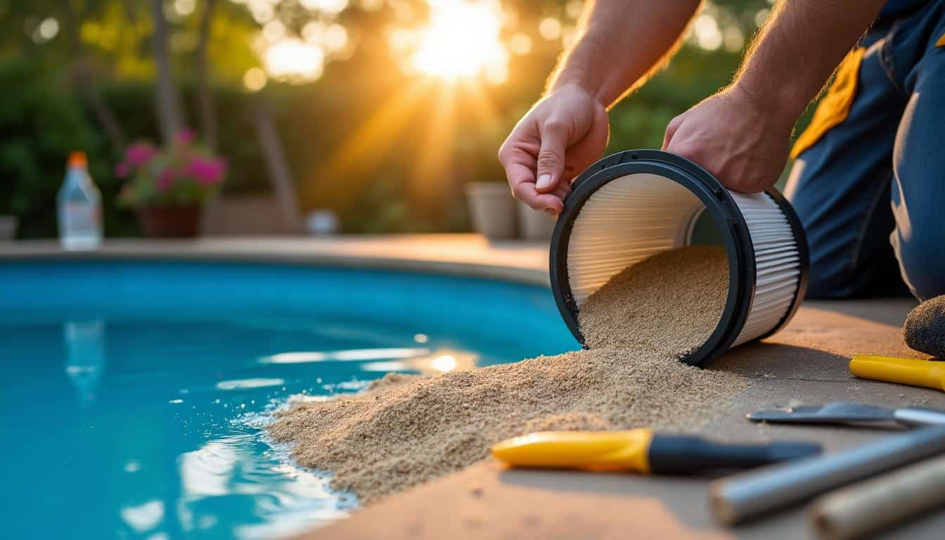 Illustration: Comprendre le fonctionnement du filtre à sable dans une piscine hors sol
