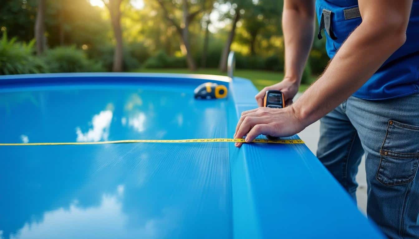 Illustration: Comprendre les dimensions indispensables du liner pour piscine hors sol 460 x 1,20 mètres