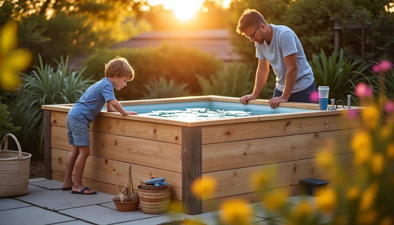 Illustration: Comprendre les caractéristiques et matériaux des mini bassins en bois