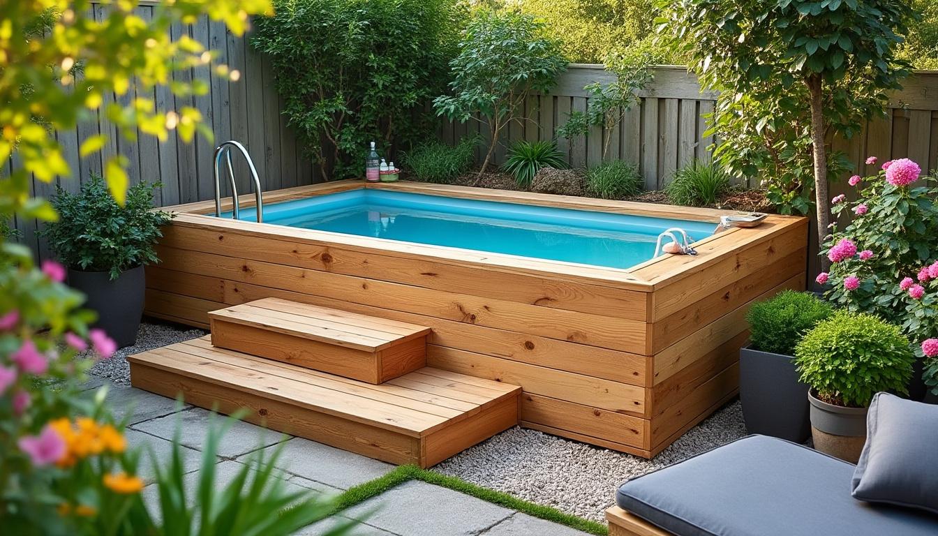 Illustration: Les caractéristiques des bassins en bois pour jardins compacts