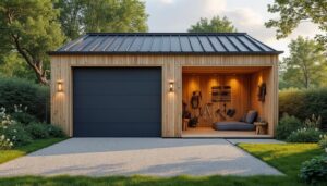 Garage avec un toit à une pente : guide et conseils pratiques