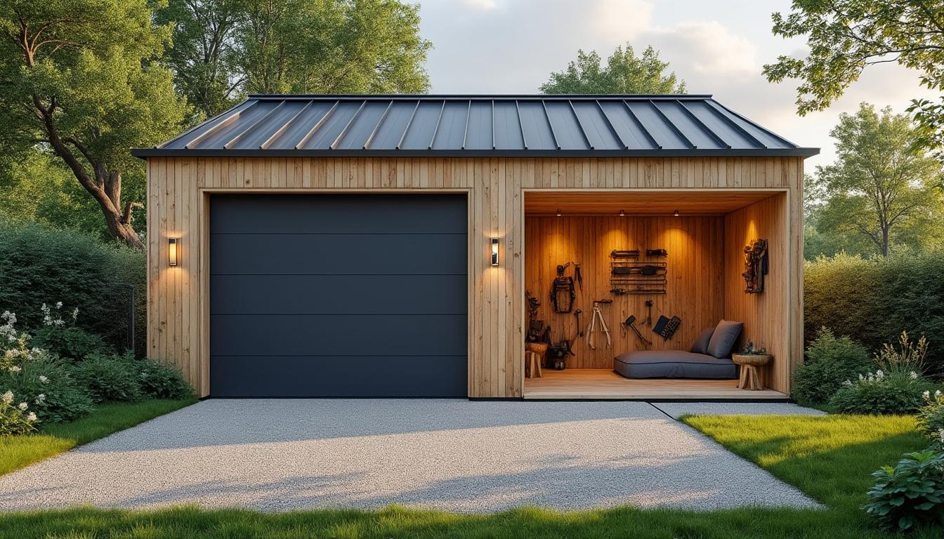 Garage avec un toit à une pente : guide et conseils pratiques