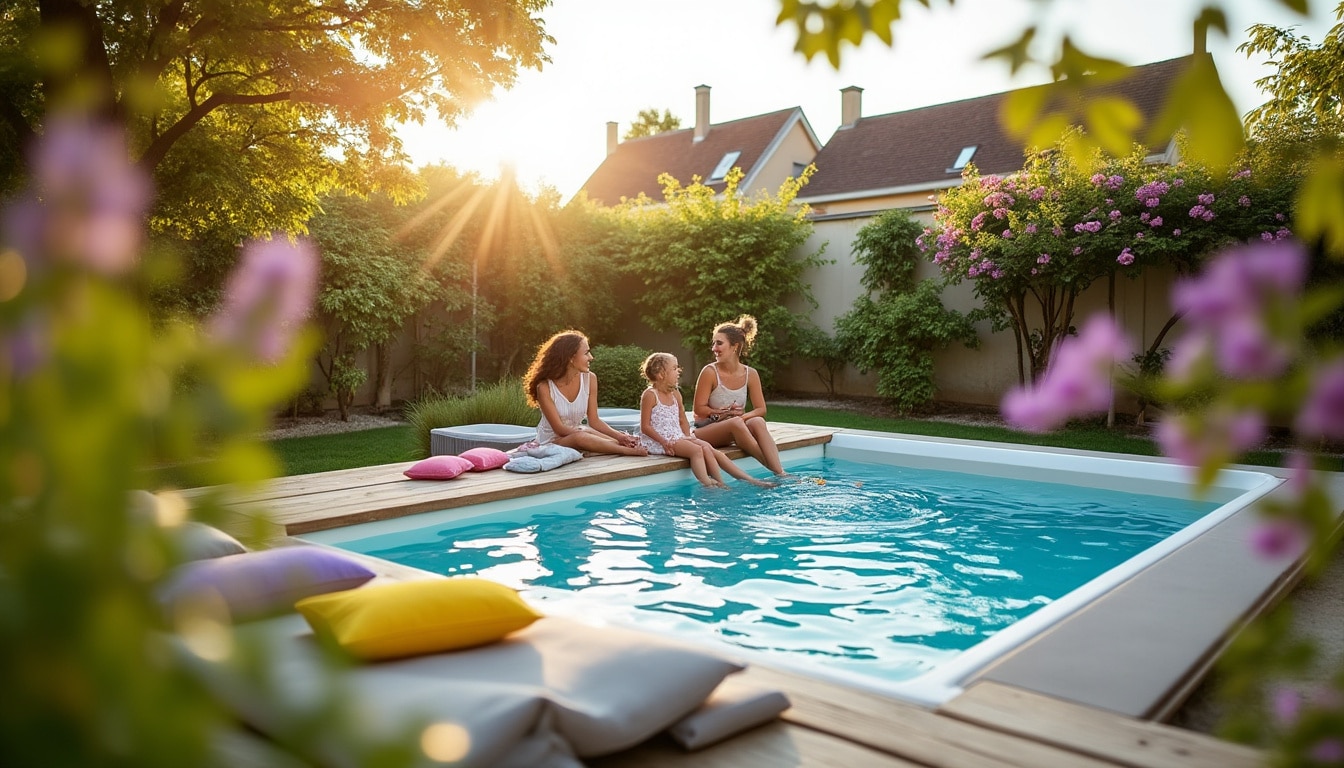 Illustration: Comprendre l'intérêt d'une mini piscine coque aux dimensions compactes de 3x2 mètres